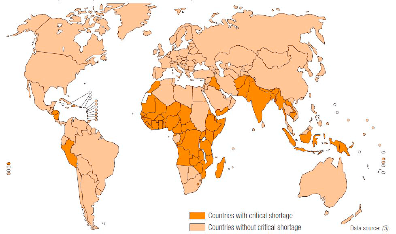 Imagen tomada de:The world health report 2006: Working togeather for health. World Health Organization, Geneva.