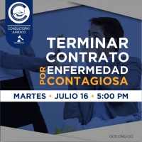 Terminar un contrato laboral por enfermedad contagiosa superior a 180 días.
