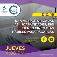Una vez autorizadas las incapacidades, EPS tienen cinco días hábiles para pagarlas