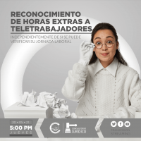 Debe reconocerse horas extras a teletrabajadores